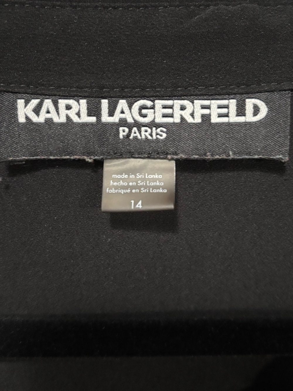 Karl Lagerfeld Black Tie-Waist Shirt Dress - Picture 2 of 10